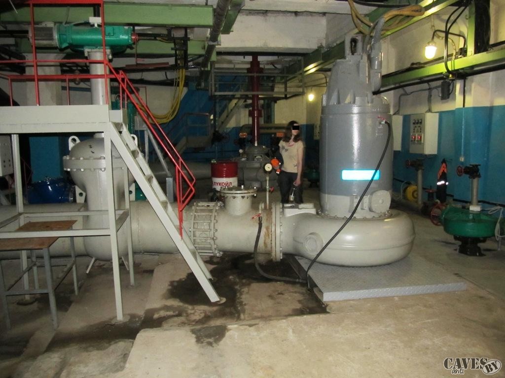 Машинный зал одной канализационной насосной станции города Минска